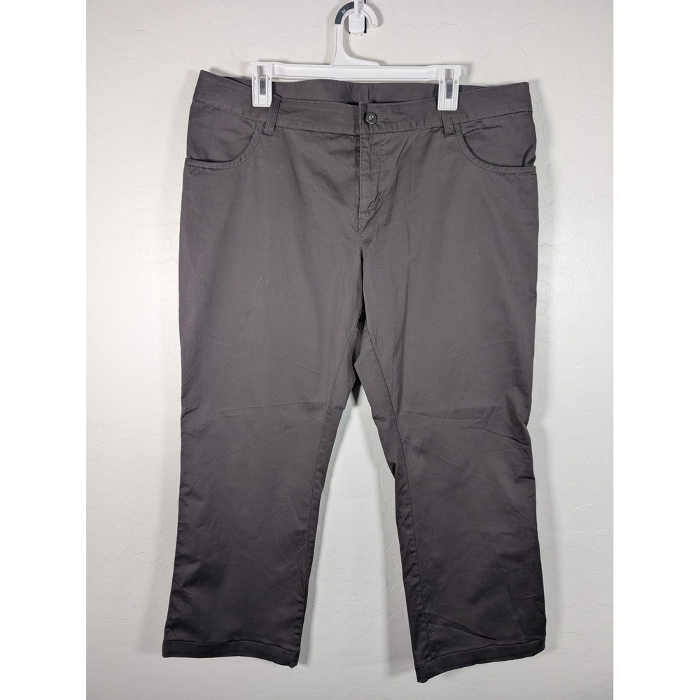 Columbia Capri Pants Womens 16 Regular Gray Chino Stretch Casual Outdoor